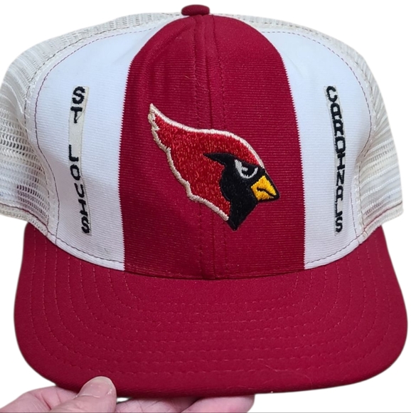 Lucky Stripes Other - Vintage Lucky Stripes Snapback Trucker Hat St. Louis Cardinals Red and White Cap